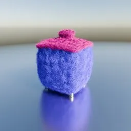 Fantastic Abstract Cozy Colorful Woolly Side Box