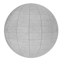 Veined White Marble Marble Grid Tile
