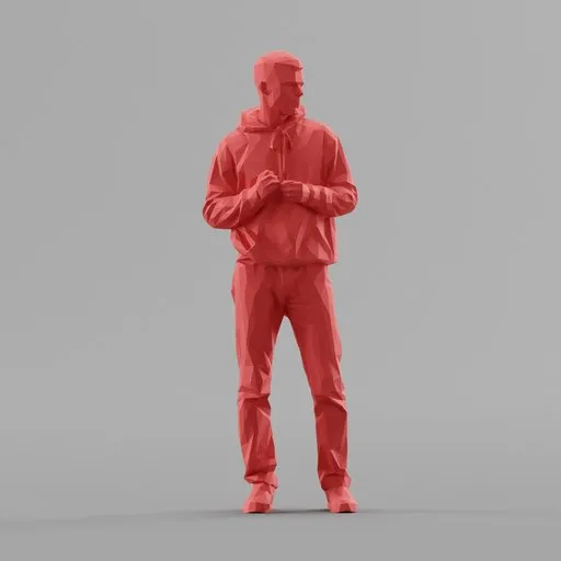 Lowpoly Male Standing