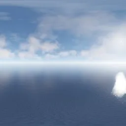 Ocean Horizon Reflection