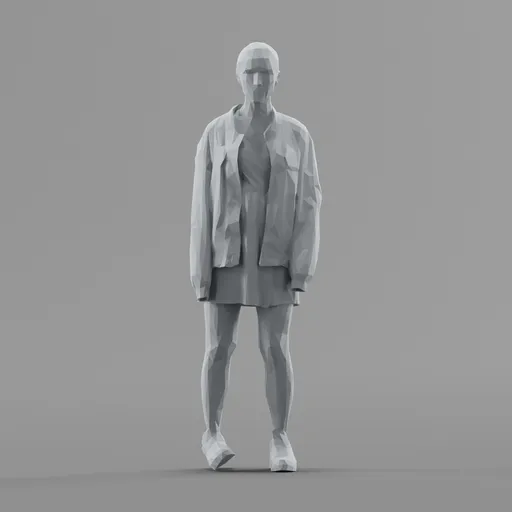 Lowpoly Female Standing