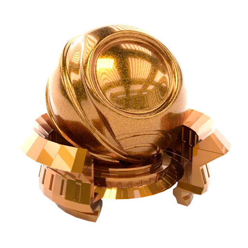 Gold car paint
