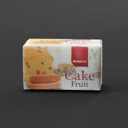 Realistic bakery product 3D model with detailed texture, ideal for Blender rendering and visualization.