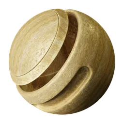 Textured PBR Stained Pine Wood material for realistic 3D rendering in Blender.