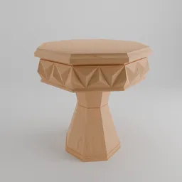 Moroccan Carved Side Table