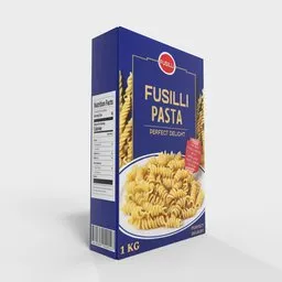 Fusilli Pasta Box Packaging