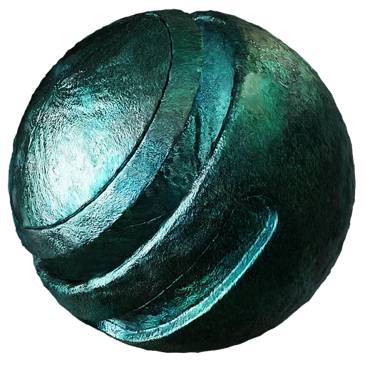 Metal Rust Green Foil
