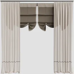 Modern bedroom curtain