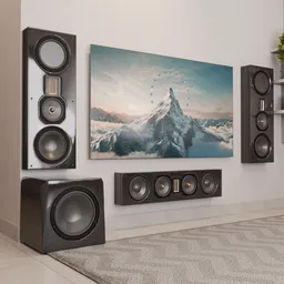 Hi-Fi Home Theater Set black pearl