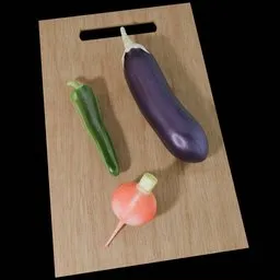 Kitchen Prep Board with Vegetations