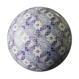 Moroccan Bloom Tile Purple