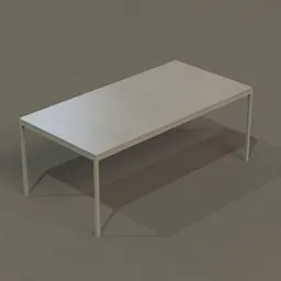 Minimalist Steel+Concrete Table