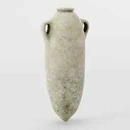 Detailed 3D urn model for historical Blender scenes, ancient pottery digital asset.