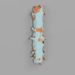 Rough metal Letter I