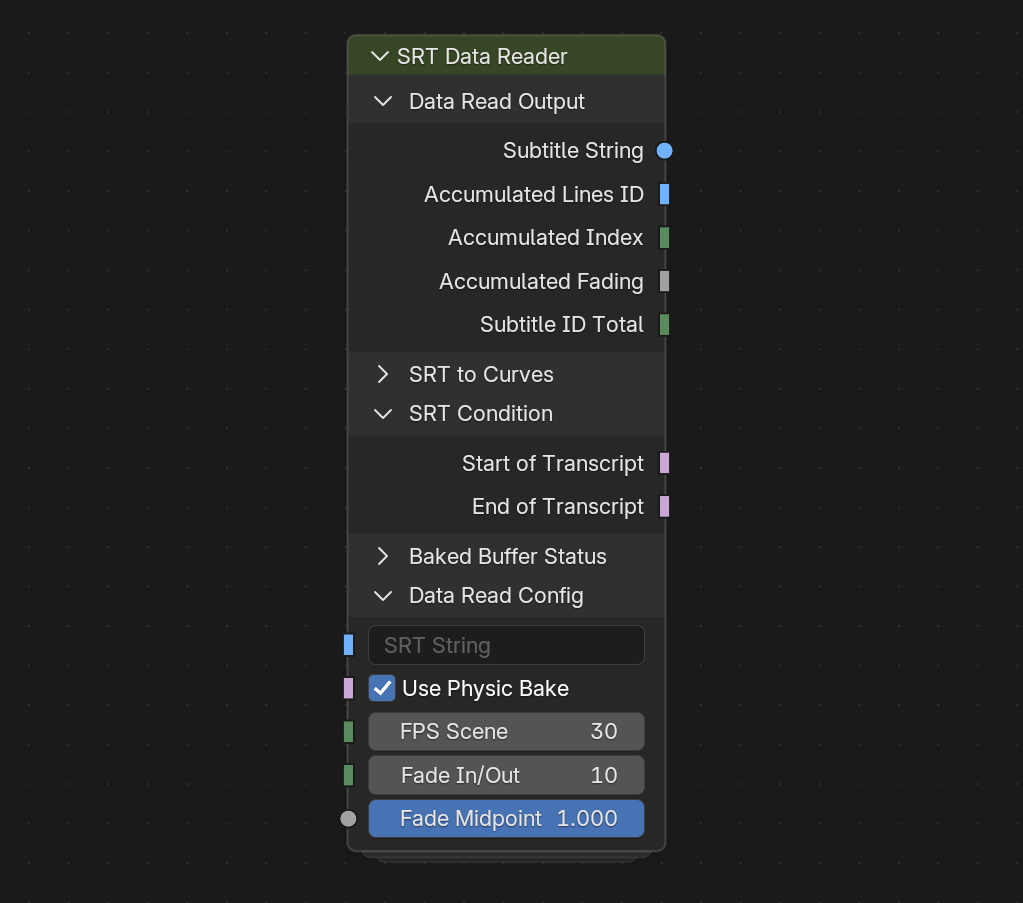 SRT Data Reader | Geometry Nodes Text String Tools Utilities Node ...