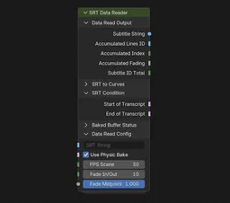 SRT Data Reader