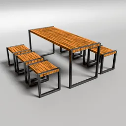 Dining table for six people