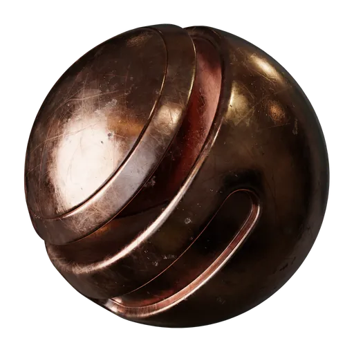 Scratched Copper Metal
