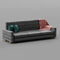 Black sofa