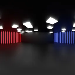 Red & Blue Neon Sci-Fi Studio Lighting