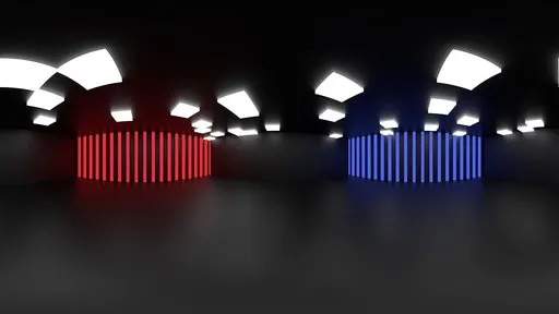 Red & Blue Neon Sci-Fi Studio Lighting
