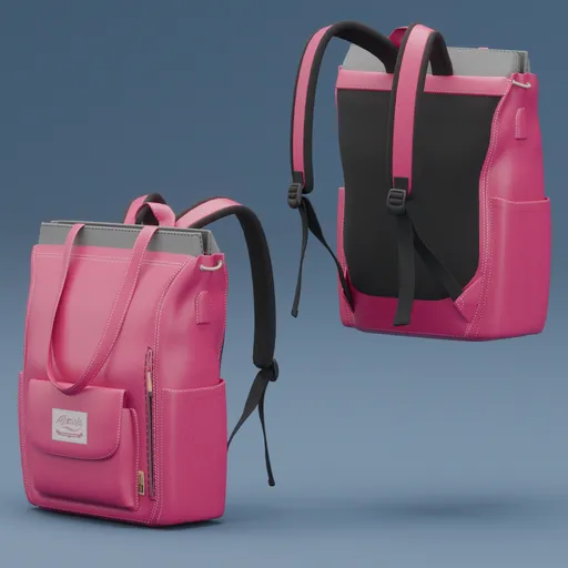 Leacat backpack Pink Fabric