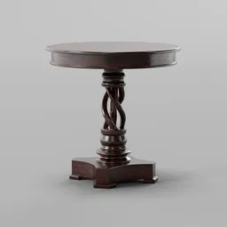 Solid Wood End Table