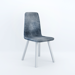 3D rendered minimalistic chair with a sleek design, ideal for modern living spaces, compatible with Blender.