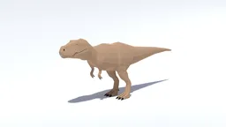 Detailed low-poly 3D T-Rex model in Blender format, perfect for CG visualization and renderings.