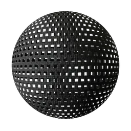 Dark Perforated Fabric