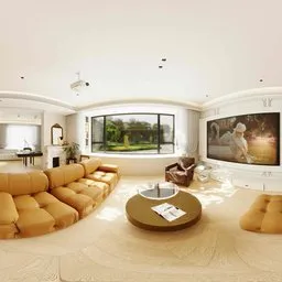 White  Cozy Living Room