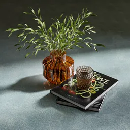 Set Decor - Vase - Book - Glass