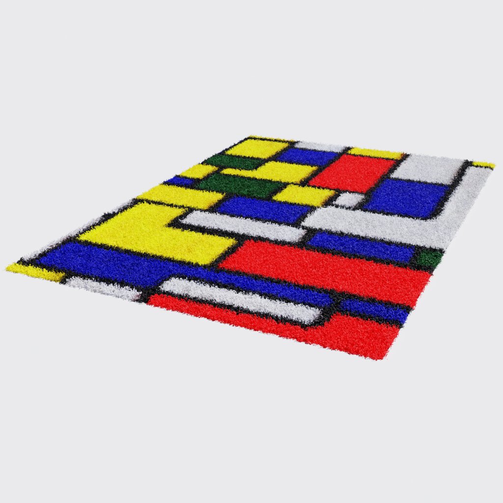 Designer Carpet 4 FREE Carpets models BlenderKit