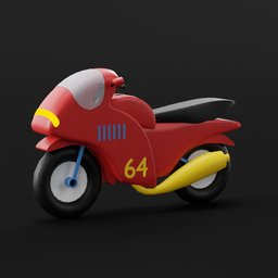 Motorcycle lowpoly