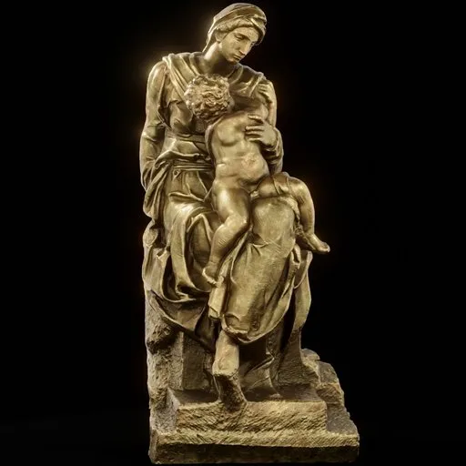 statue of Brass Medici madonna