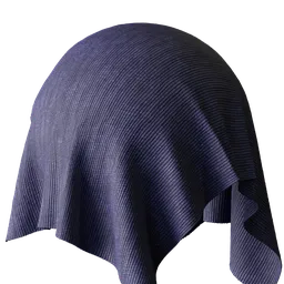 Blue Pleated Fabric