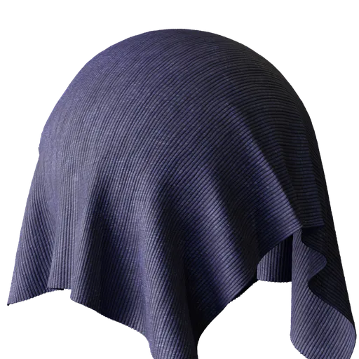 Blue Pleated Fabric