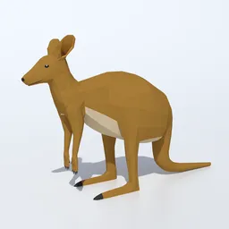 Low Poly Kangaroo