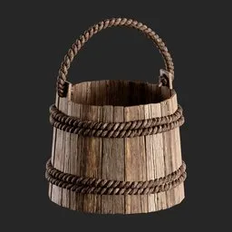 Medieval Wooden Bucket