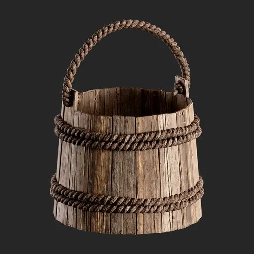 Medieval Wooden Bucket