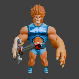 Stylized Lion Warrior Character