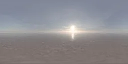 Foggy sky over the ocean