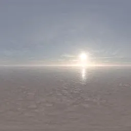 Foggy sky over the ocean