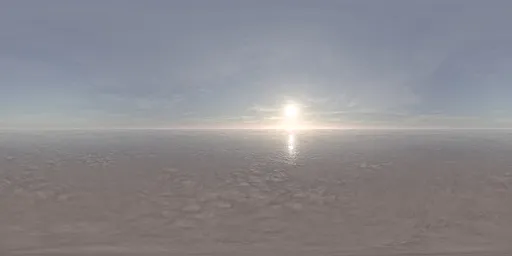 Foggy sky over the ocean
