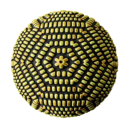 Yellow honeycomb stylized