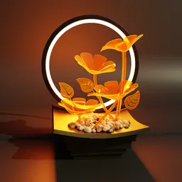 Glass flower decoration