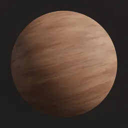 High-quality seamless stylized wood texture for PBR material in Blender 3D, displaying fine grain patterns.