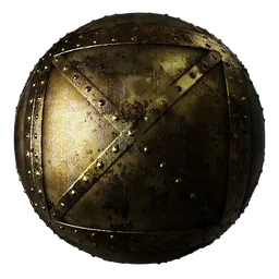 Metal Rivets Grimey Cross