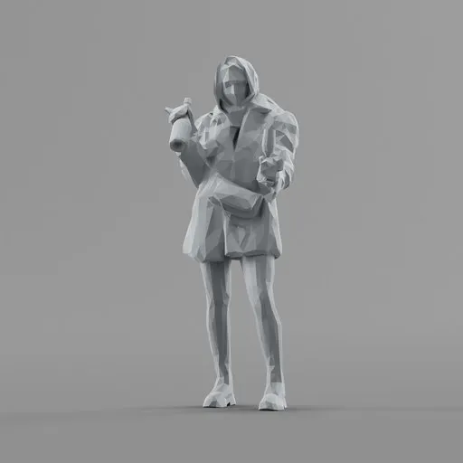 Lowpoly Female Standing