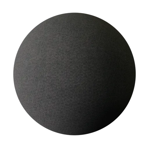 Dark Charcoal Woven Fabric PBR